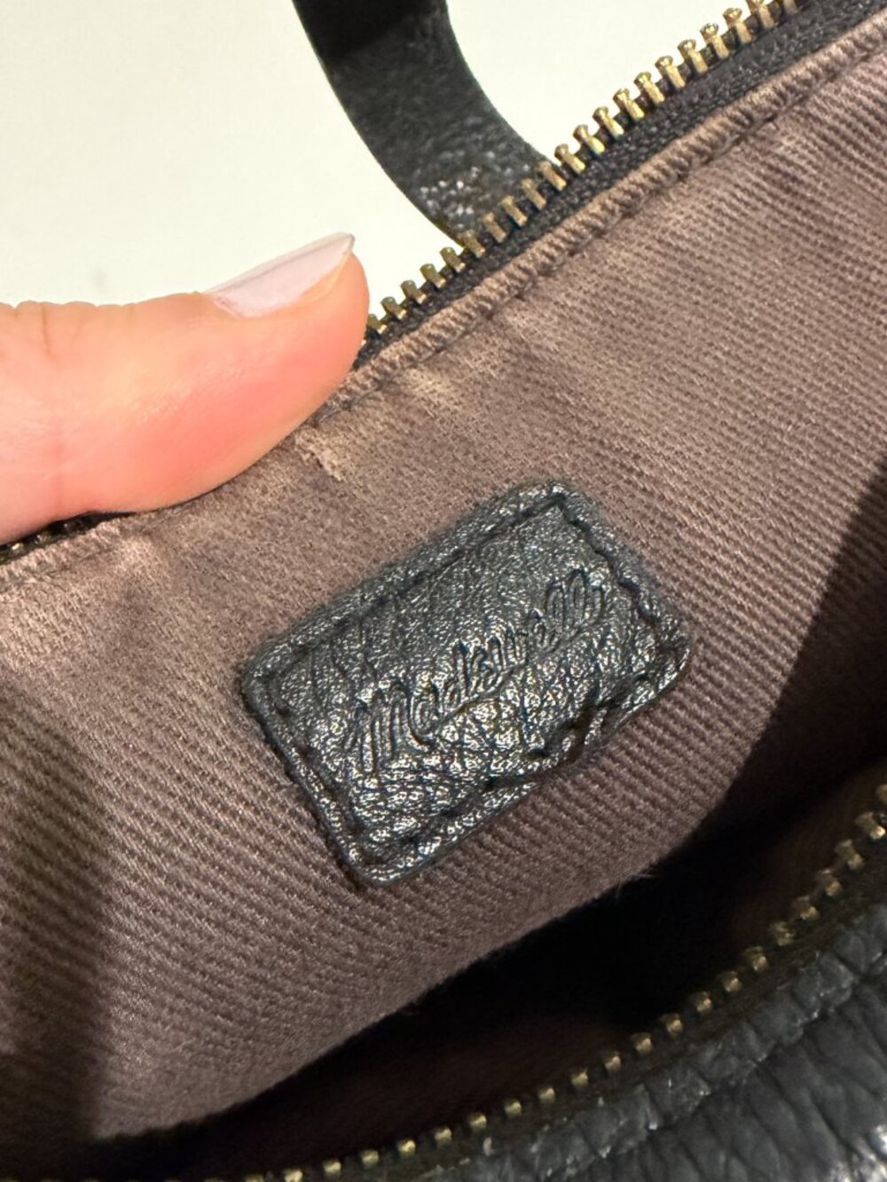 Madewell Black Leather Purse No Strap - Picture 4 of 6